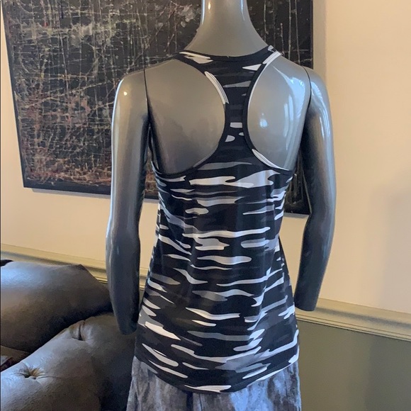 The Nike Tee Camo Print Dri-Fit Racerback Tank - Picture 3 of 7